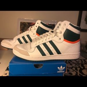Adidas top ten high green/orange